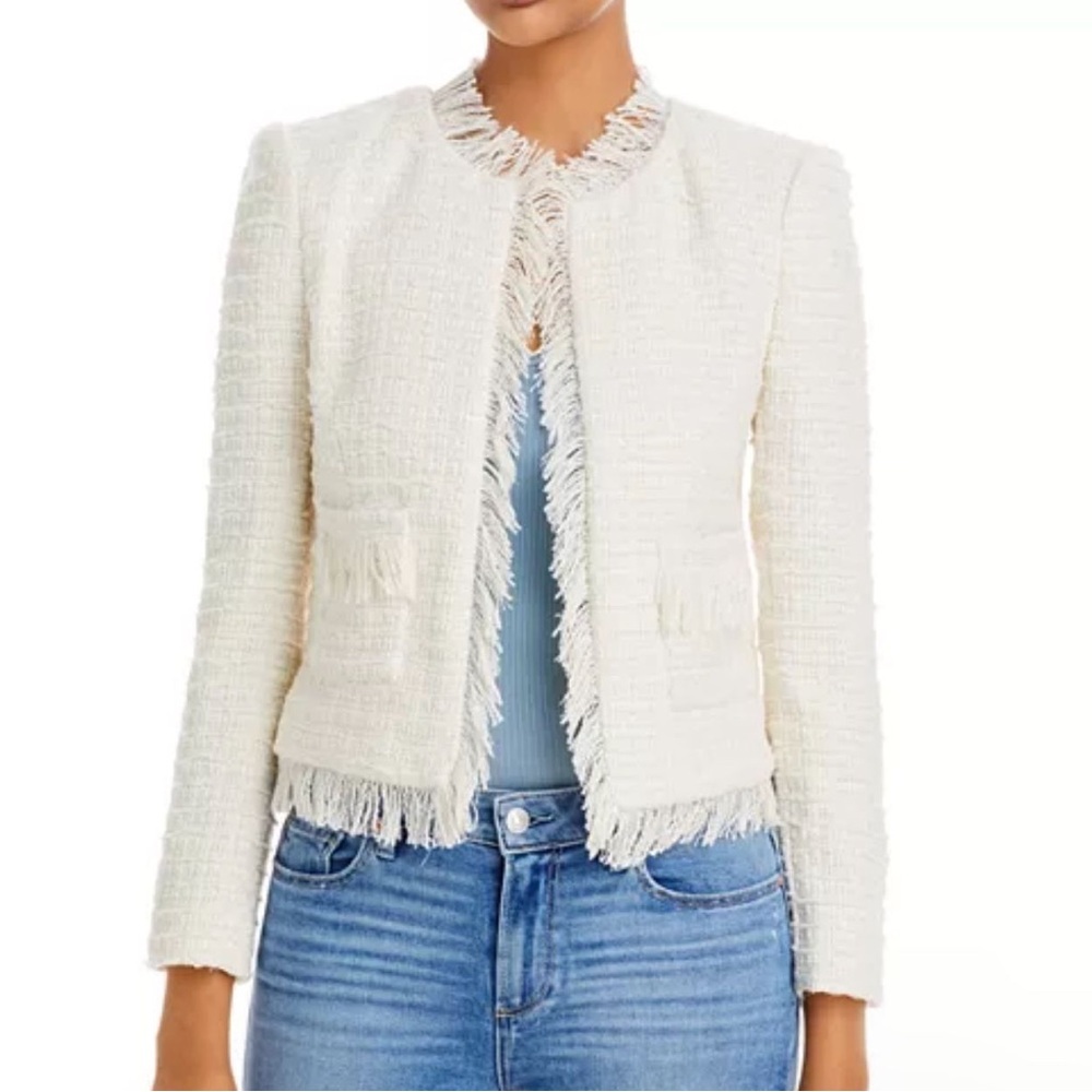 L'agence Angelina Fringe Trim Blazer Size 0